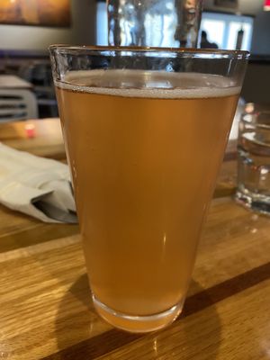 Strawberry rhubarb kombucha  at Zest Kitchen & Bar in Salt Lake City