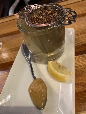 Golden sun tea at Zest Kitchen & Bar in Salt Lake City