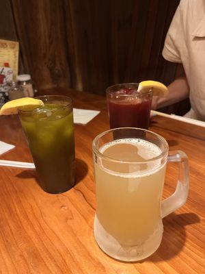 2 mate eta etxean eginiko kombucha  at The Yellow Deli in San Sebastian