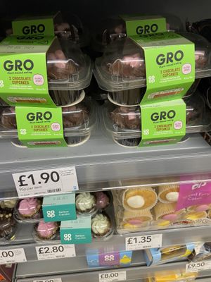 Vegan cupcakes   at Co-op  in Lerwick