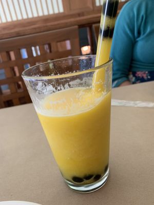 Mango smoothie  at Yasotorn Thai Cusine in Evanston