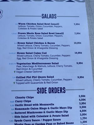 Salads  at Spud Murphy's in Alicante