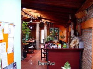 cashier´s station at Orien's Vegetariano in Morelia