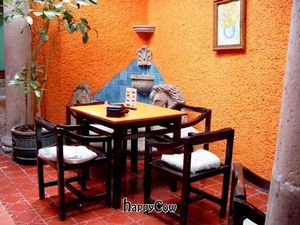 smaller table at Orien's Vegetariano in Morelia