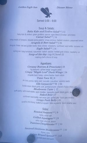   at The Golden Eagle Inn in Avon