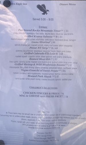   at The Golden Eagle Inn in Avon