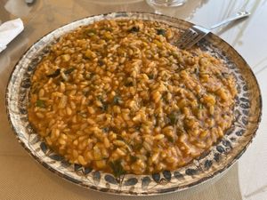Tomato and vegetable risotto   at Captain's Cabin Restaurant in Kefalonia