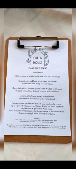  at Greenhouse Plant-based Dining in Bristol