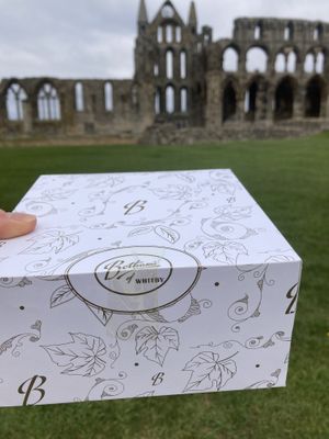 Close to Whitby Abbey   at Botham's of Whitby Baxtergate in Whitby