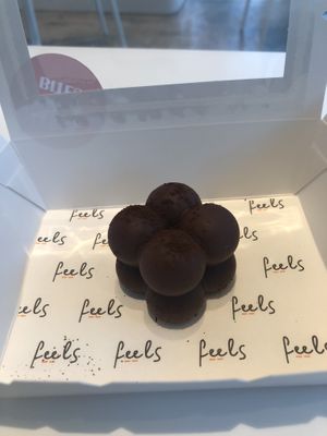 Vegan espresso mouse   at Feels in Abu Dhabi