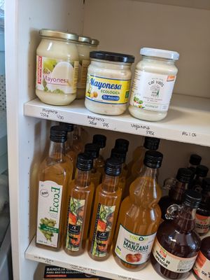 Mayonnaise vegan et huiles at Ecocentro Bioleta in Vielha