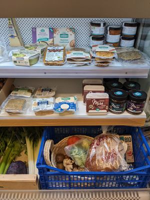 Tofu, seitan, etc. at Ecocentro Bioleta in Vielha