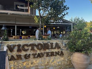 Bar front   at Victoria Bar & Taverna in Skiathos