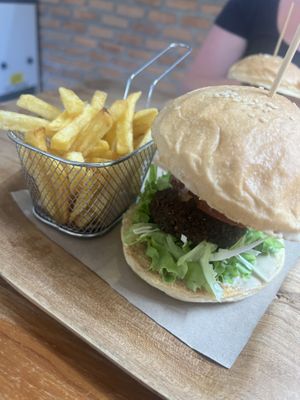 Falafel burger   at Burger Time in 