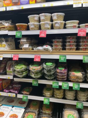 Grab 'n go items. Selected items from Half-Peach restuarant at Rainbow Blossom - Highlands in Louisville