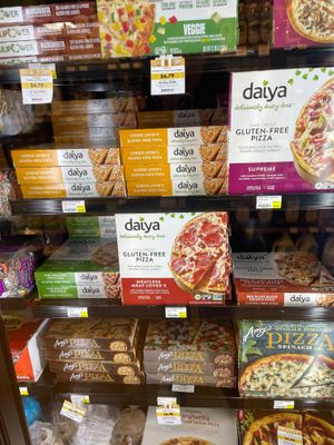 Frozen section with a variety of vegan options at Rainbow Blossom - Highlands in Louisville