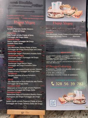 Full vegan menu at Il Drago in Porto Torres