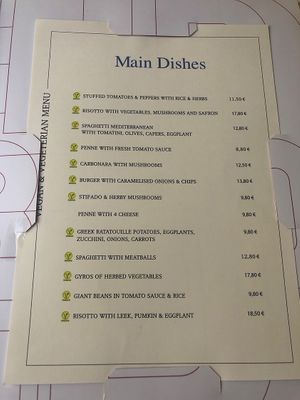 Menu 2 as of July 2023  at Red in Rhodes