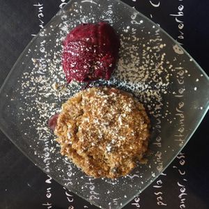 Crumble myrtilles   at le Café de la Comédie in Carcassonne