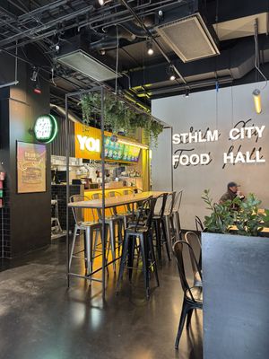 city food hall near the centralstation  at Vår Pizza - Klarabergsgatan in Stockholm