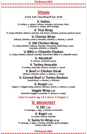   at Firehouse Deli in Gaithersburg