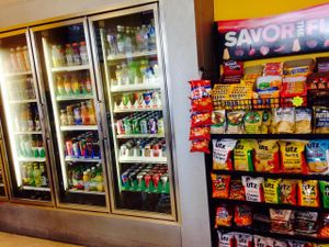 Snacks and beverages at Firehouse Deli in Gaithersburg