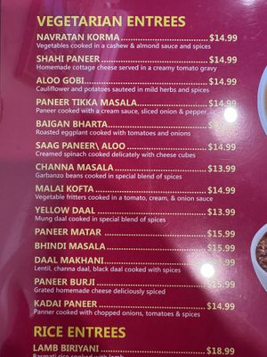 Menu  at Utsav in Torrance