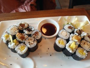 Sushi menu at Sen Vegan in Berlin