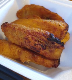 plantains at Jerk Wings Cafe in Los Angeles