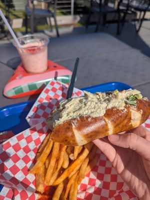 Vegan bun! at Dockside Cafe in Harwich Port