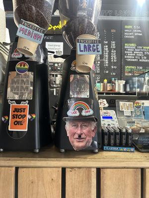   at Fuckoffee in East London