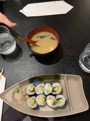 Makis à l’avocat et ramen  at Mikado in Strasbourg