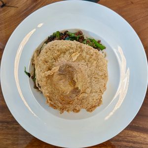 Vegan Thai Pad Kra Pao Gai over Rice at Clover Plant Based Kitchen & Bar  in Central Singapore