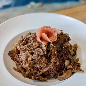 Vegan Gyudon at Clover Plant Based Kitchen & Bar  in Central Singapore
