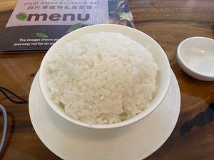 Boiled Ricee  at Clover Plant Based Kitchen & Bar  in Central Singapore