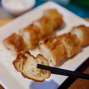 Vegan Sotong Youtiao at Clover Plant Based Kitchen & Bar  in Central Singapore