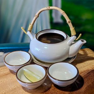 Vegan Teapot Mushroom Soup at Clover Plant Based Kitchen & Bar  in Central Singapore