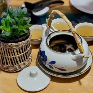 Vegan Teapot Mushroom Soup at Clover Plant Based Kitchen & Bar  in Central Singapore