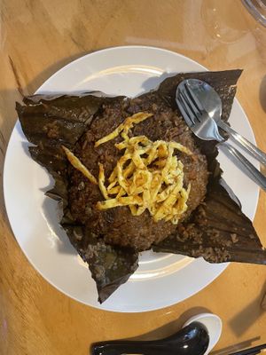 Lotus steamed rice  at Clover Plant Based Kitchen & Bar  in Central Singapore