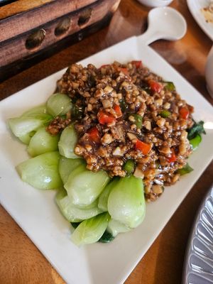 Baicai minced ~ 2/1/24 at Clover Plant Based Kitchen & Bar  in Central Singapore