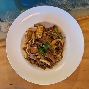 Vegan Penang Char Kway Teow at Clover Plant Based Kitchen & Bar  in Central Singapore