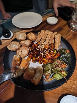 Kampung Glam Sampler for 5 of us at Clover Plant Based Kitchen & Bar  in Central Singapore
