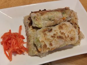 Crispy Tuna Mushroom Rice Paper Dumplings  at Clover Plant Based Kitchen & Bar  in Central Singapore