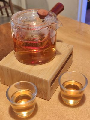 Japanese Yuzu Tea at Clover Plant Based Kitchen & Bar  in Central Singapore