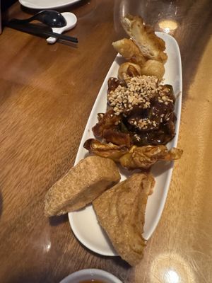 Mixed starter plate   at Clover Plant Based Kitchen & Bar  in Central Singapore