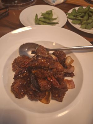 Kung Pao chicken at Clover Plant Based Kitchen & Bar  in Central Singapore