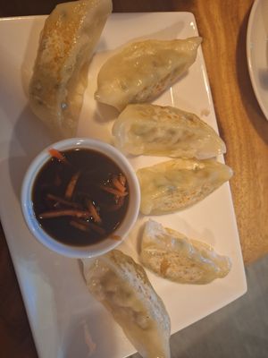 Vegetable gyoza at Clover Plant Based Kitchen & Bar  in Central Singapore