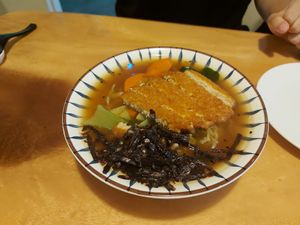 Katsu ramen at Clover Plant Based Kitchen & Bar  in Central Singapore