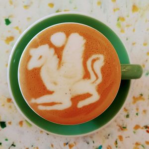 Oat milk latte. at The Bare Bottle in Kuta