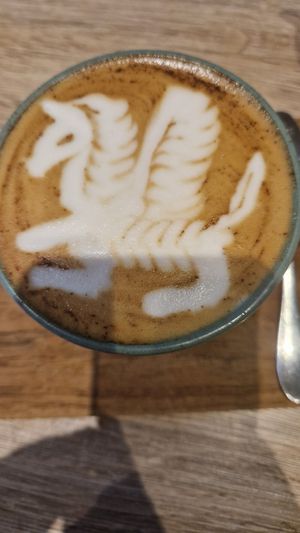 Cool latteart at The Bare Bottle in Kuta